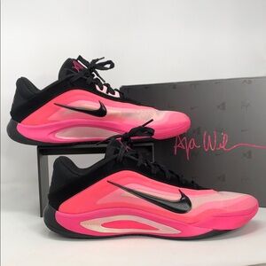 Nike A’One Leo Lights Hyper Pink FZ8604-001 Basketball Shoes - Size 13M, 14.5W